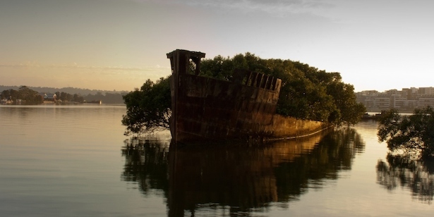 4. Los restos del SS Ayrfield en Homebush Bay, Australia